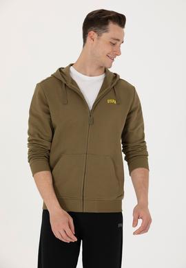 Erkek Haki Örme Hırka - 50276152016