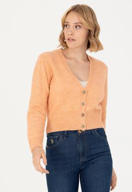 Kadın Pudra Triko Hırka - 50269494035