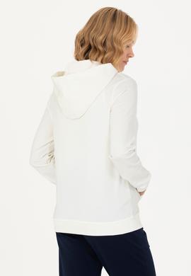 Kadın Ekru Kapüşonlu Sweatshirt - 50276015016