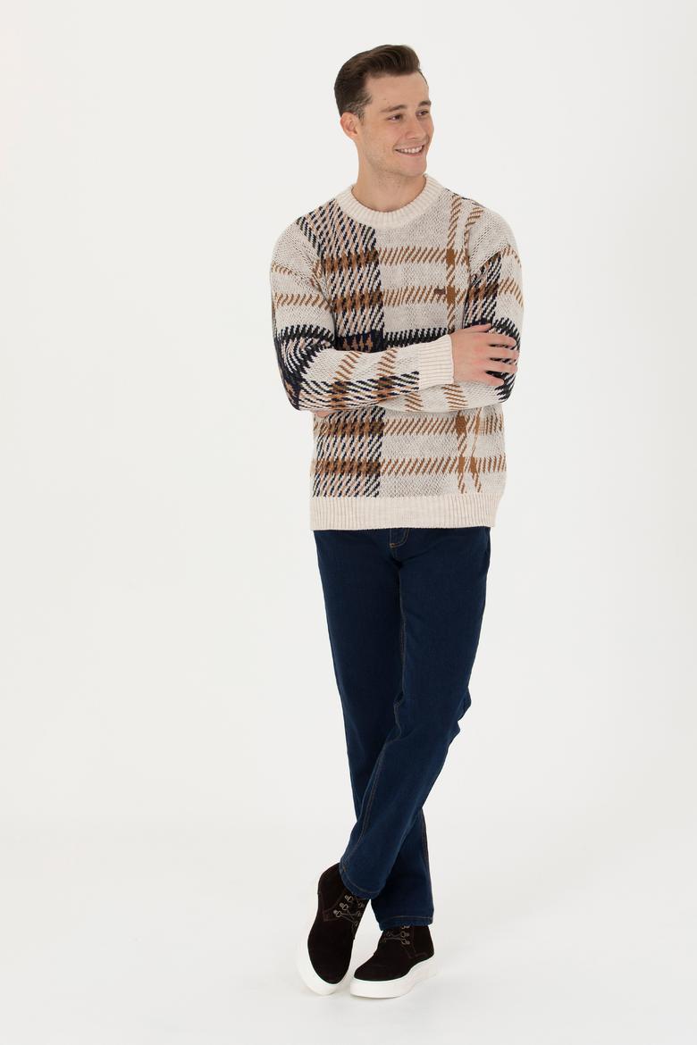 Erkek Taş Melanj Kazak - 50270969015