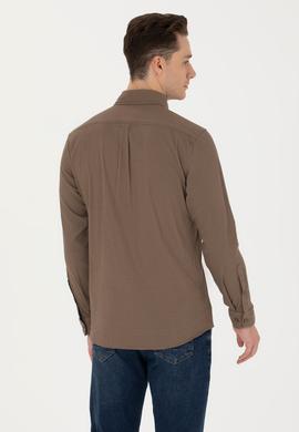 Erkek Haki Uzun Kollu Gömlek - 50272752014