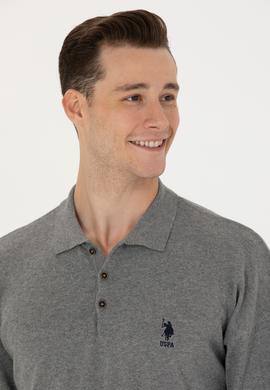 Erkek Gri Melanj Basic Kazak - 50275845019