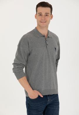 Erkek Gri Melanj Basic Kazak - 50275845019