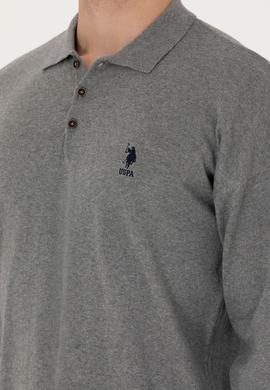 Erkek Gri Melanj Basic Kazak - 50275845019