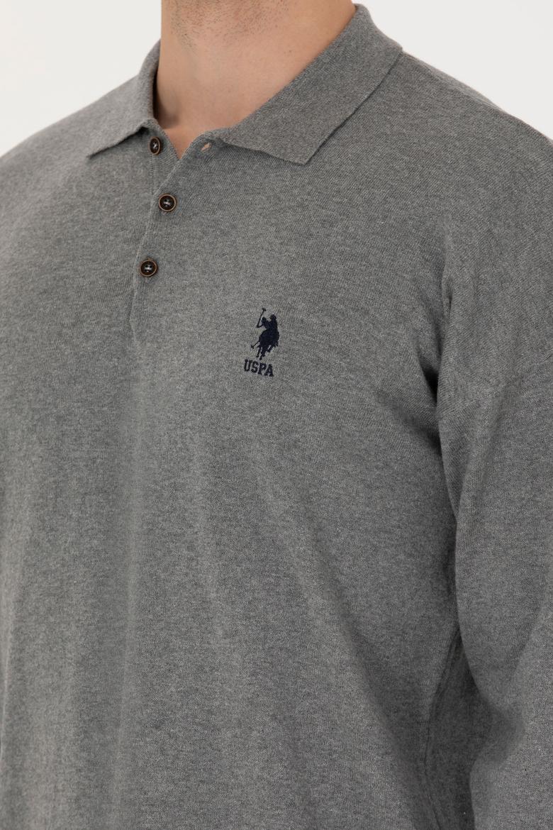 Erkek Gri Melanj Basic Kazak - 50275845019