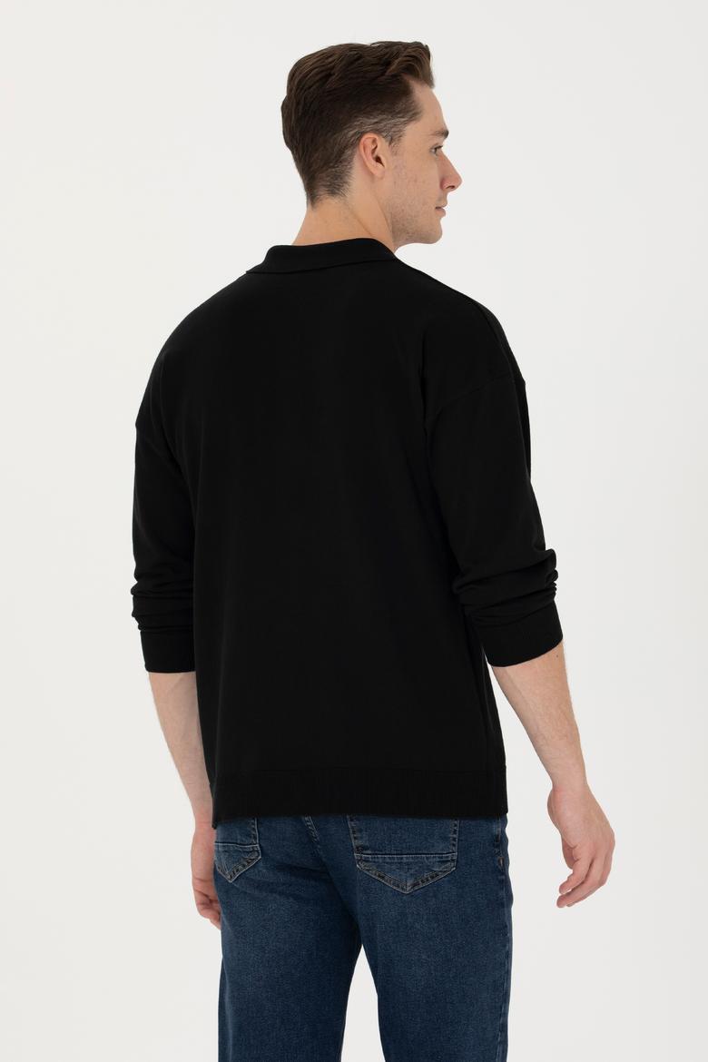 Erkek Siyah Basic Kazak - 50275845033