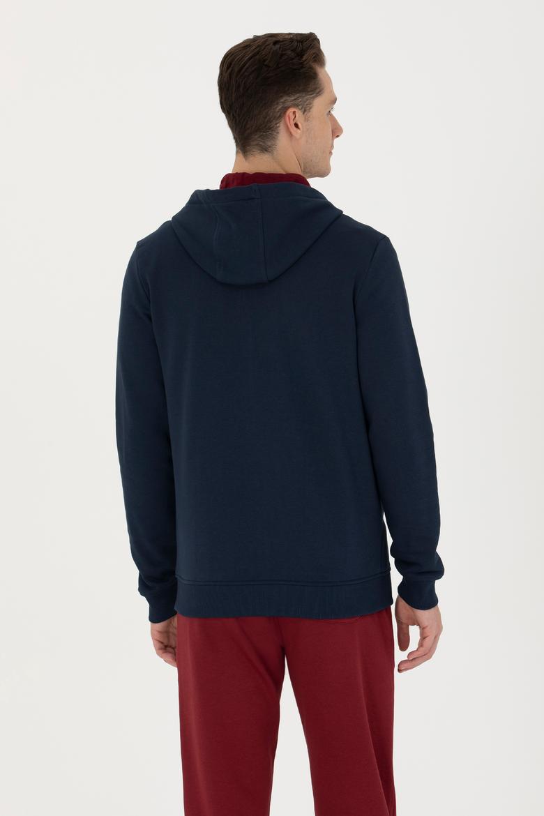 Erkek Lacivert Örme Hırka - 50273738017