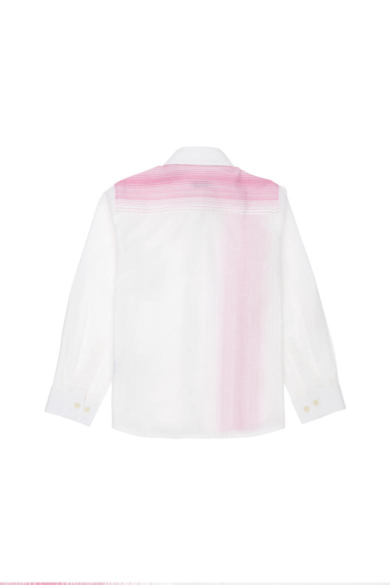 Erkek Çocuk Pembe Uzun Kollu Gömlek - 50264089013