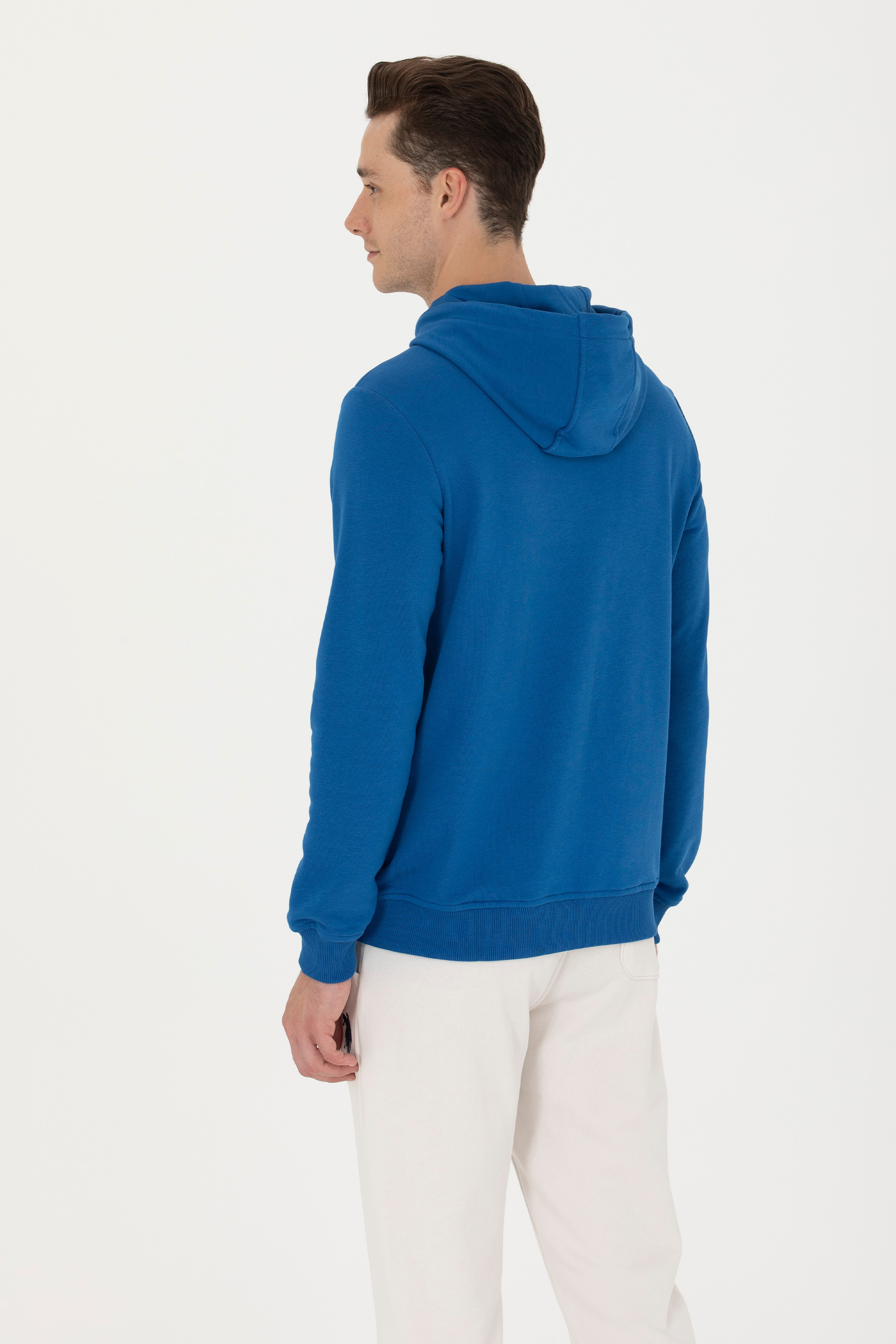 Erkek Saks Basic Sweatshirt