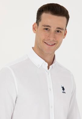 Erkek Beyaz Uzun Kollu Basic Gömlek - 50277310008