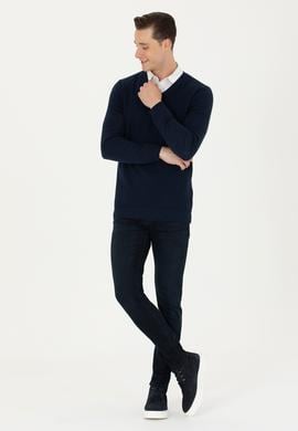 Erkek Lacivert Basic Kazak - 50269004009