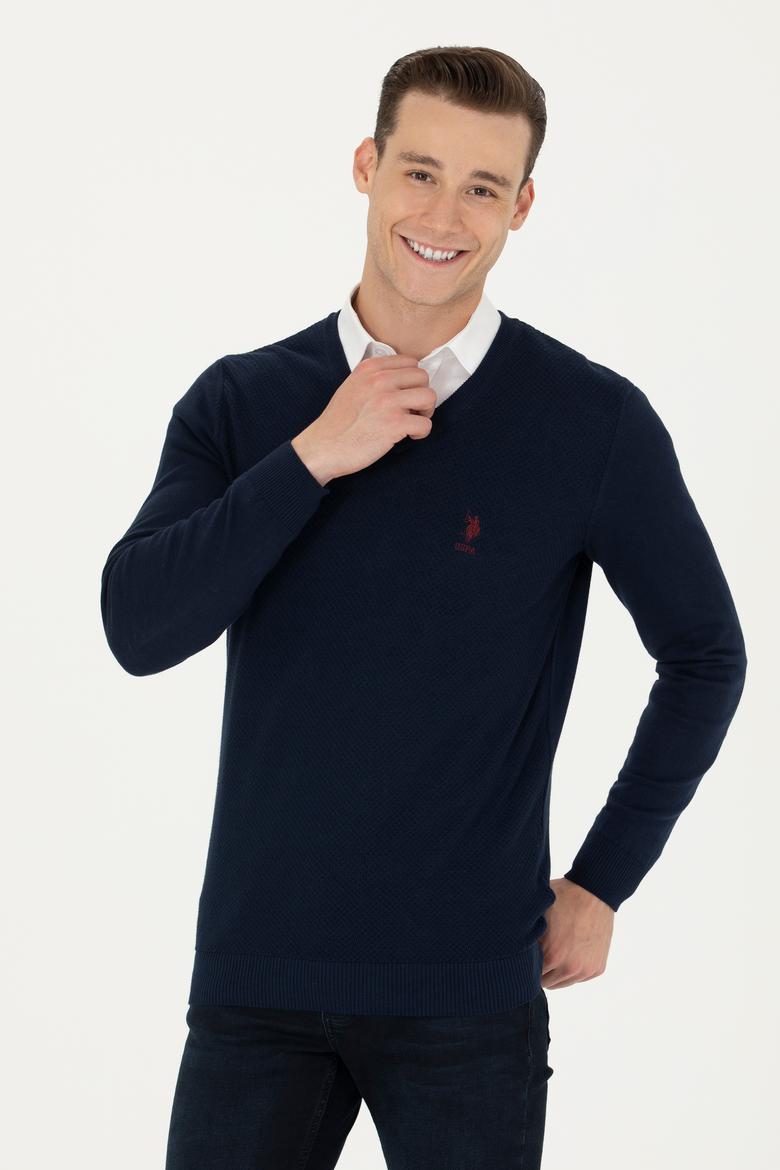 Erkek Lacivert Basic Kazak - 50269004009