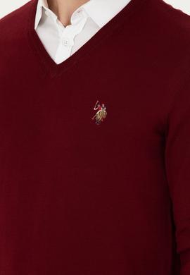 Erkek Bordo Basic Kazak - 50269006035