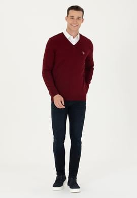 Erkek Bordo Basic Kazak - 50269006035