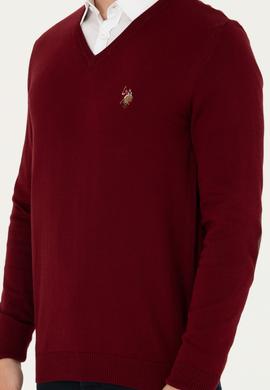 Erkek Bordo Basic Kazak - 50269006035