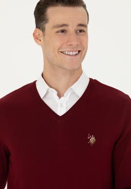 Erkek Bordo Basic Kazak - 50269006035