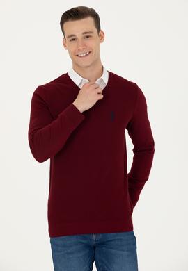 Erkek Bordo Basic Kazak - 50269004036