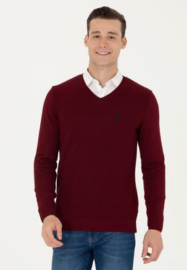 Erkek Bordo Basic Kazak - 50269004036