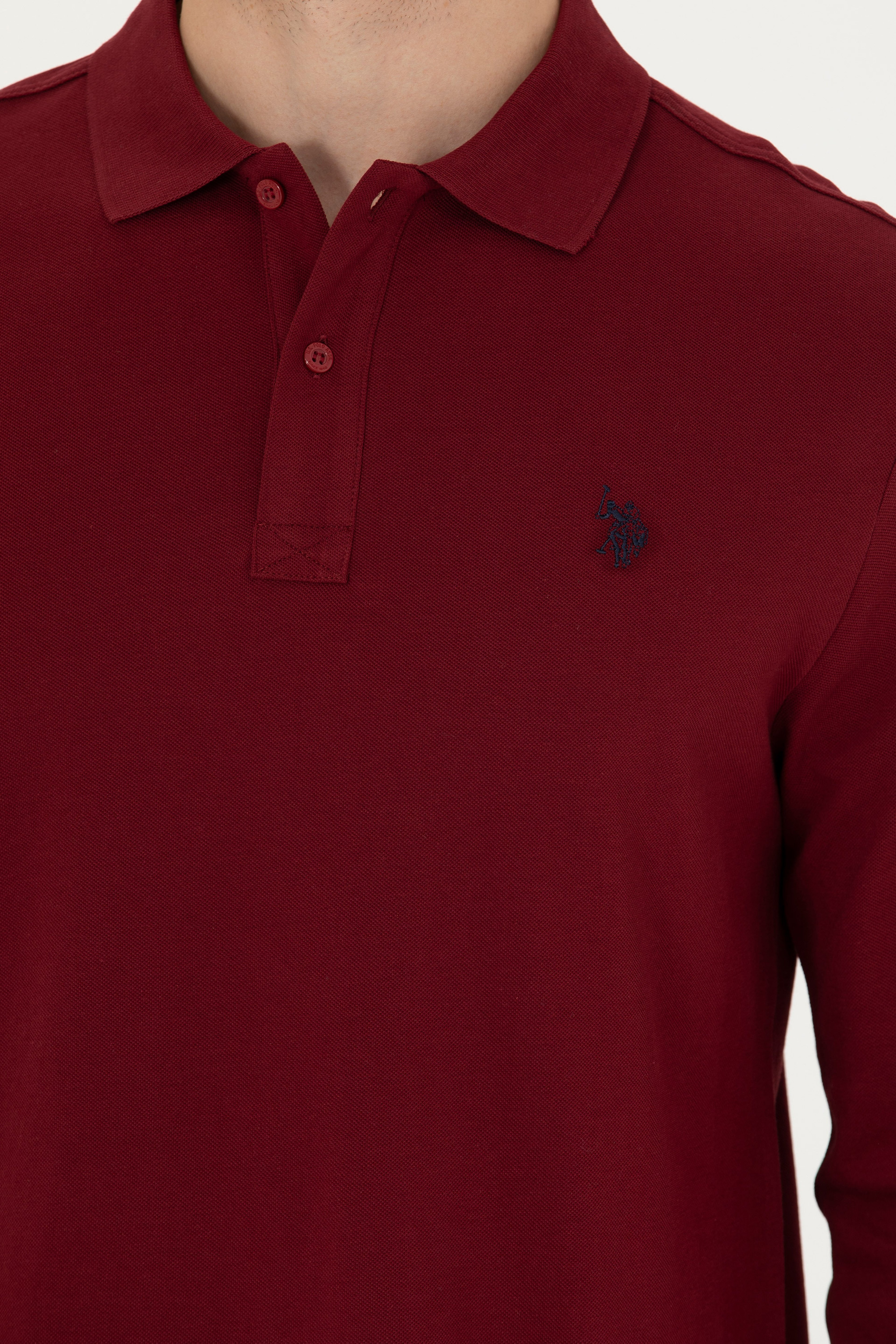 Erkek Bordo Basic Sweatshirt