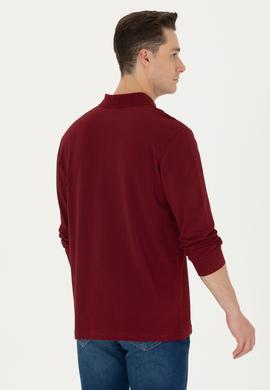 Erkek Bordo Basic Sweatshirt - 50269405181