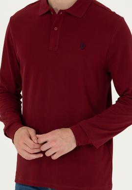 Erkek Bordo Basic Sweatshirt - 50269405181