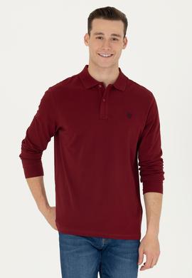 Erkek Bordo Basic Sweatshirt - 50269405181