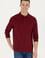 Erkek Bordo Basic Sweatshirt
