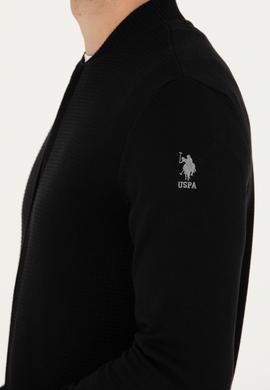 Erkek Siyah Basic Triko Hırka - 50269410010