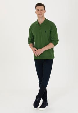 Erkek Yeşil Basic Kazak - 50275845037