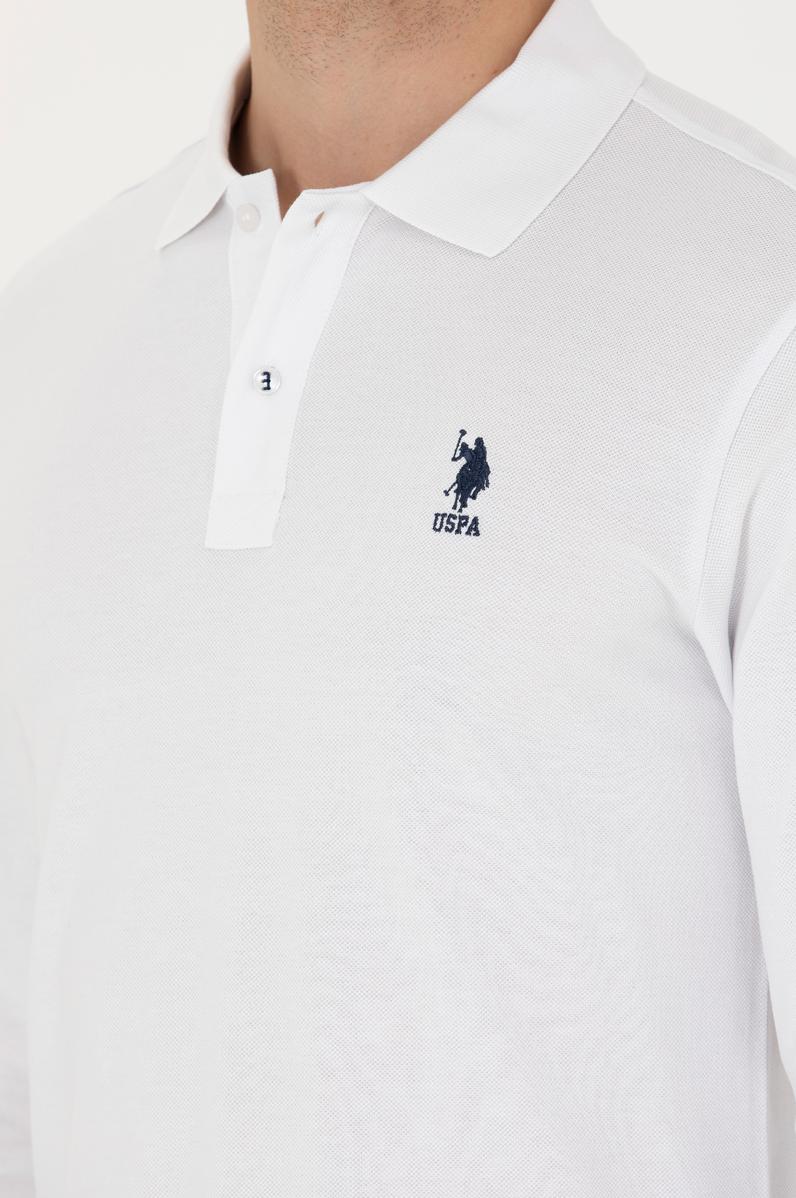 Erkek Beyaz Basic Sweatshirt