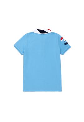 Erkek Çocuk Turkuaz Basic Polo Yaka Tişört - 50263006133