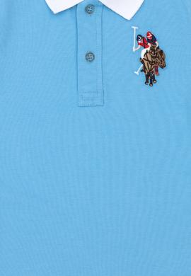 Erkek Çocuk Turkuaz Basic Polo Yaka Tişört - 50263006133