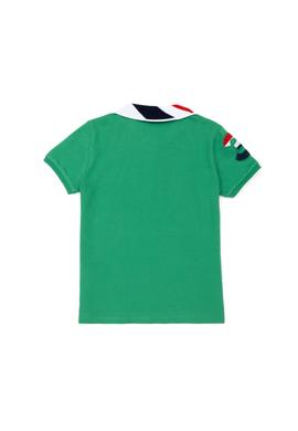 Erkek Çocuk Yeşil Basic Polo Yaka Tişört - 50263006218