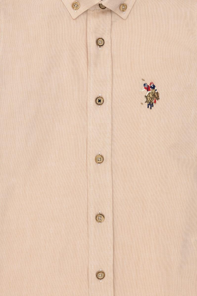 Erkek Çocuk Camel Uzun Kollu Basic Gömlek