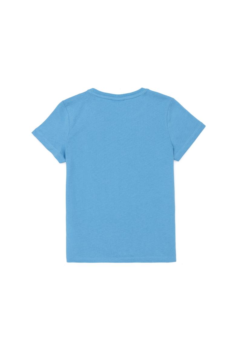 Çocuk Turkuaz Bisiklet Yaka Tişört - 50263194045