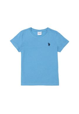 Çocuk Turkuaz Bisiklet Yaka Tişört - 50263194045