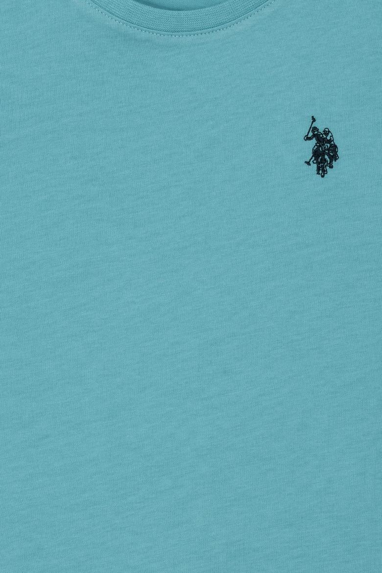 Çocuk Mint Bisiklet Yaka Tişört - 50263194056