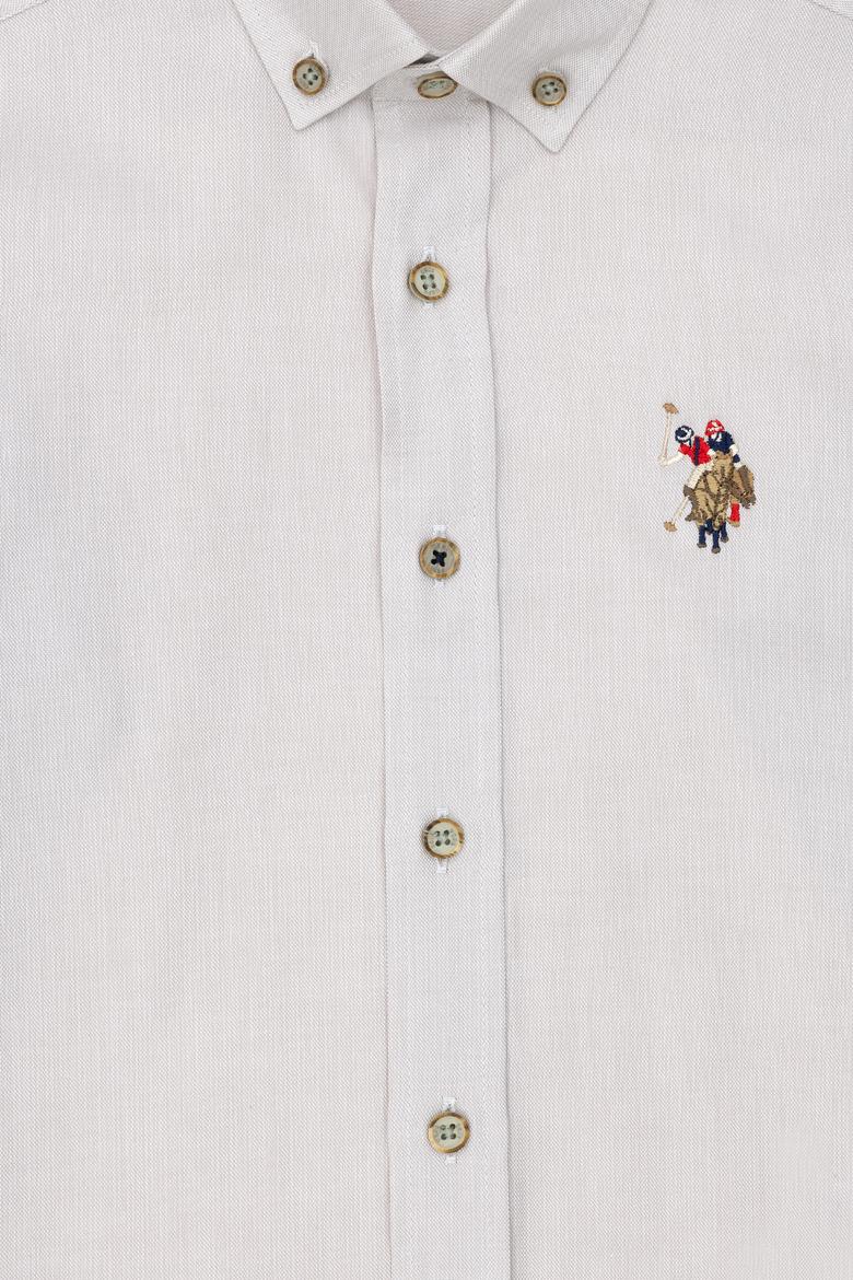 Erkek Çocuk Taş Uzun Kollu Basic Gömlek - 50263107219