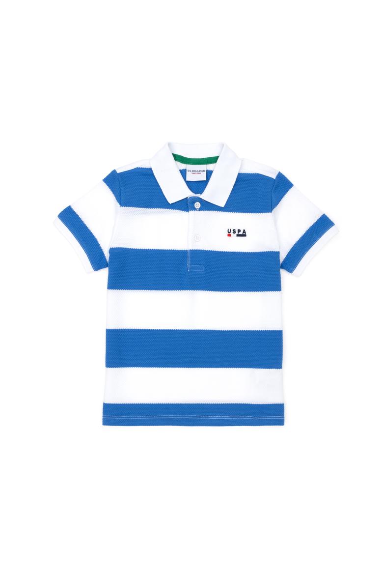 Erkek Çocuk Saks Polo Yaka Tişört