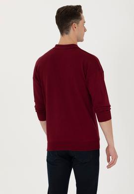 Erkek Bordo Basic Kazak - 50275845014