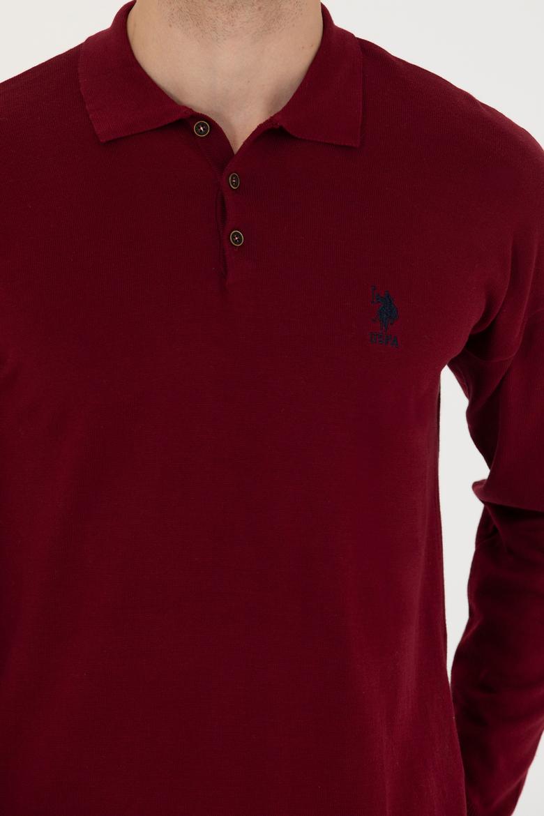 Erkek Bordo Basic Kazak - 50275845014