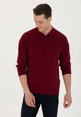 Erkek Bordo Basic Kazak - 50275845014