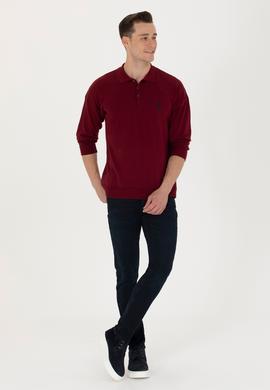 Erkek Bordo Basic Kazak - 50275845014