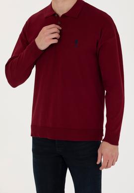 Erkek Bordo Basic Kazak - 50275845014