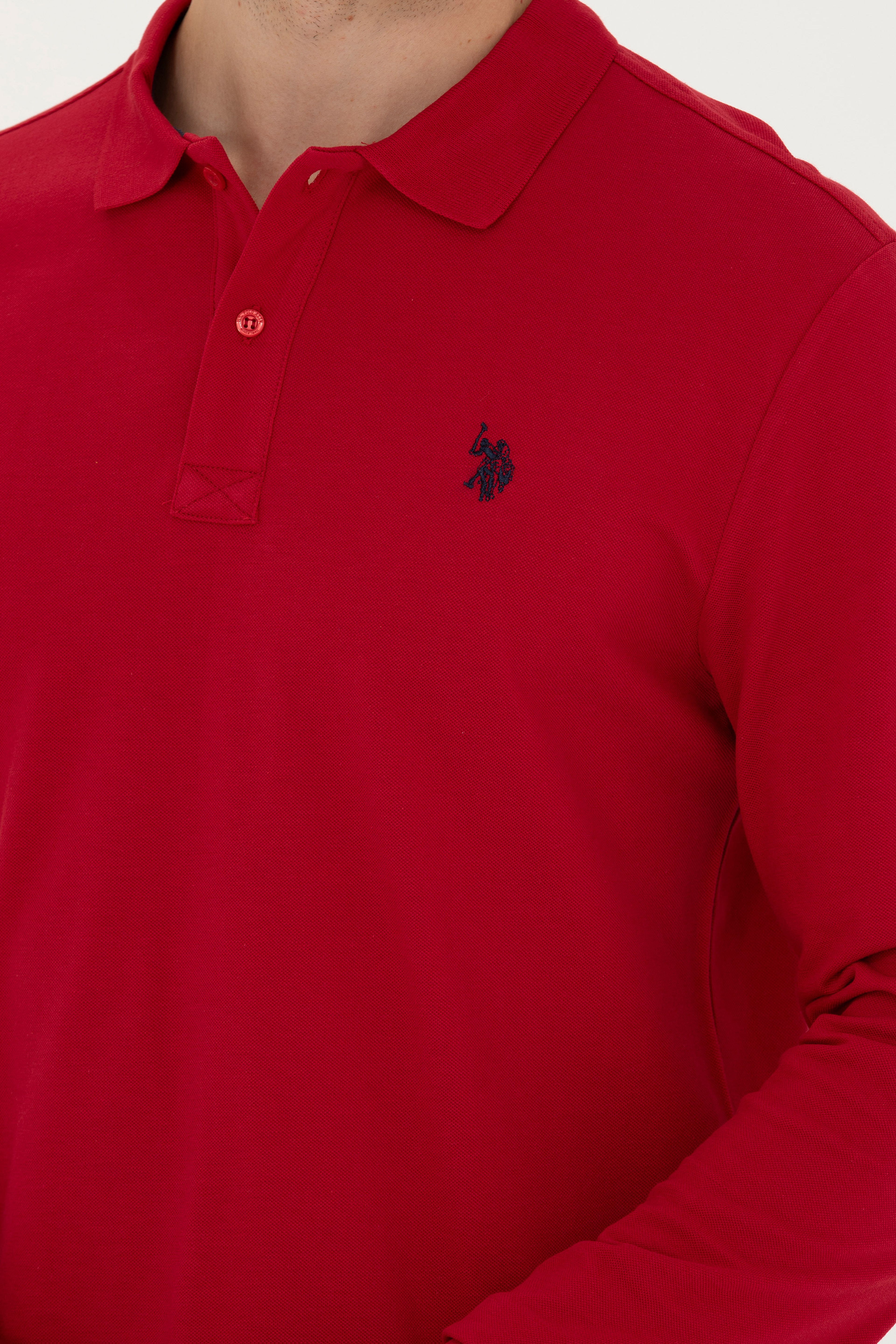 Erkek Kırmızı Basic Sweatshirt