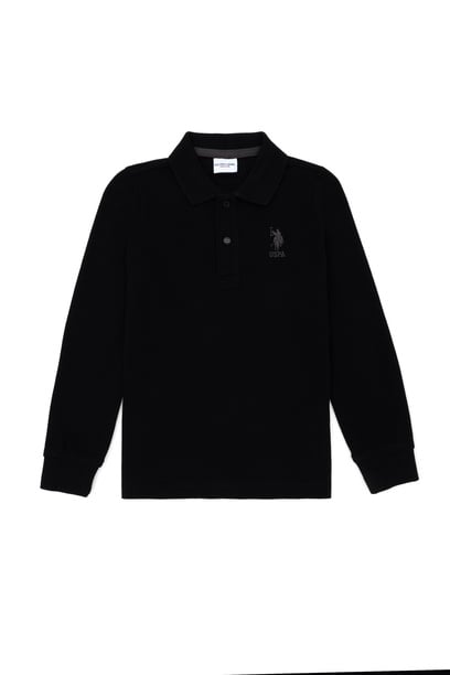 Erkek Bebek Siyah Basic Sweatshirt