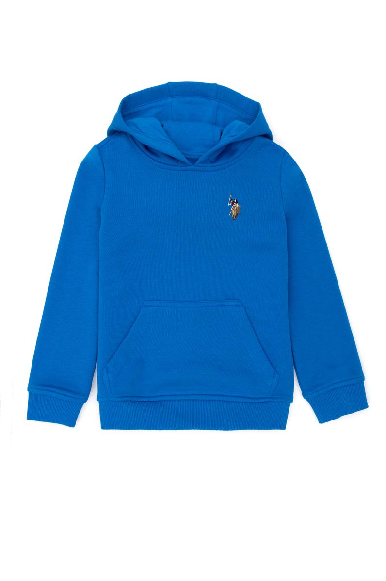 Çocuk Kobalt Mavi Kapüşonlu Sweatshirt