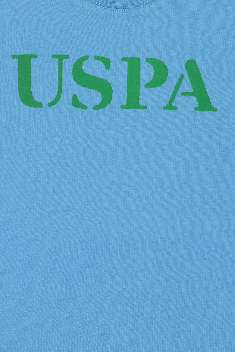 Çocuk Turkuaz Basic Bisiklet Yaka Tişört - 50263028112