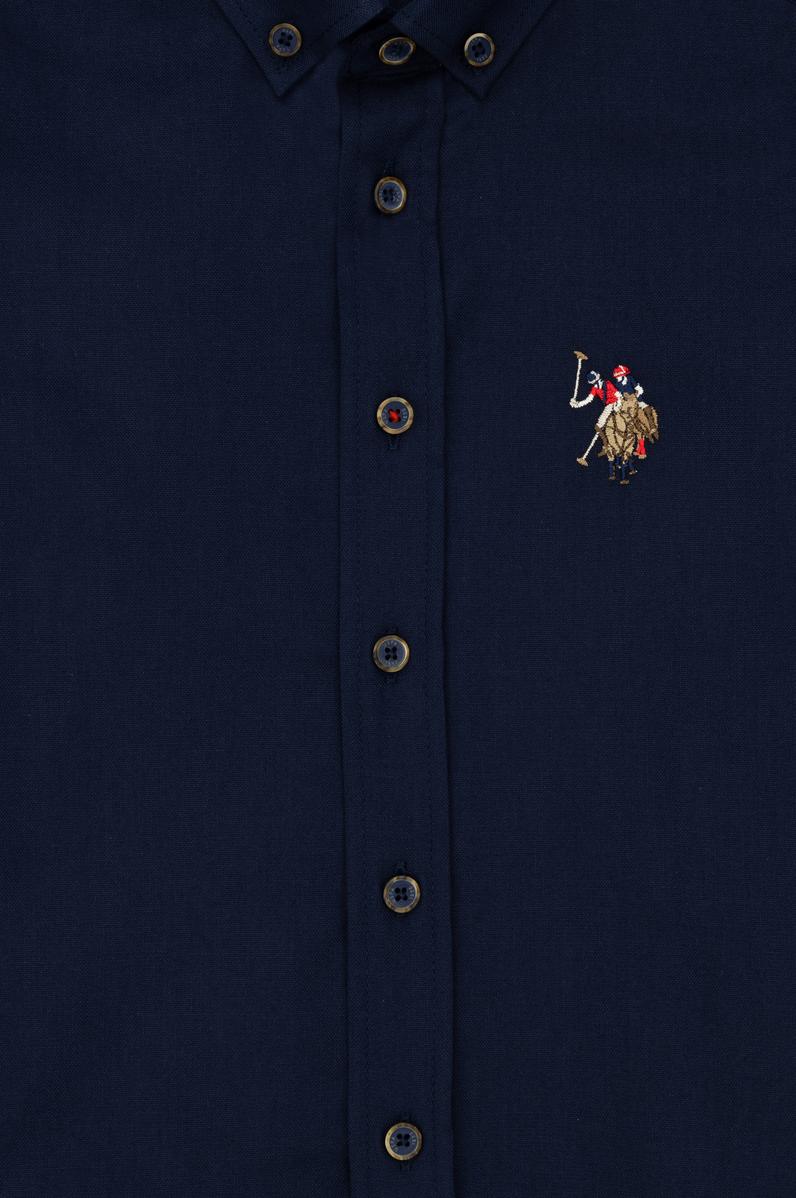 Erkek Çocuk Lacivert Uzun Kollu Basic Gömlek