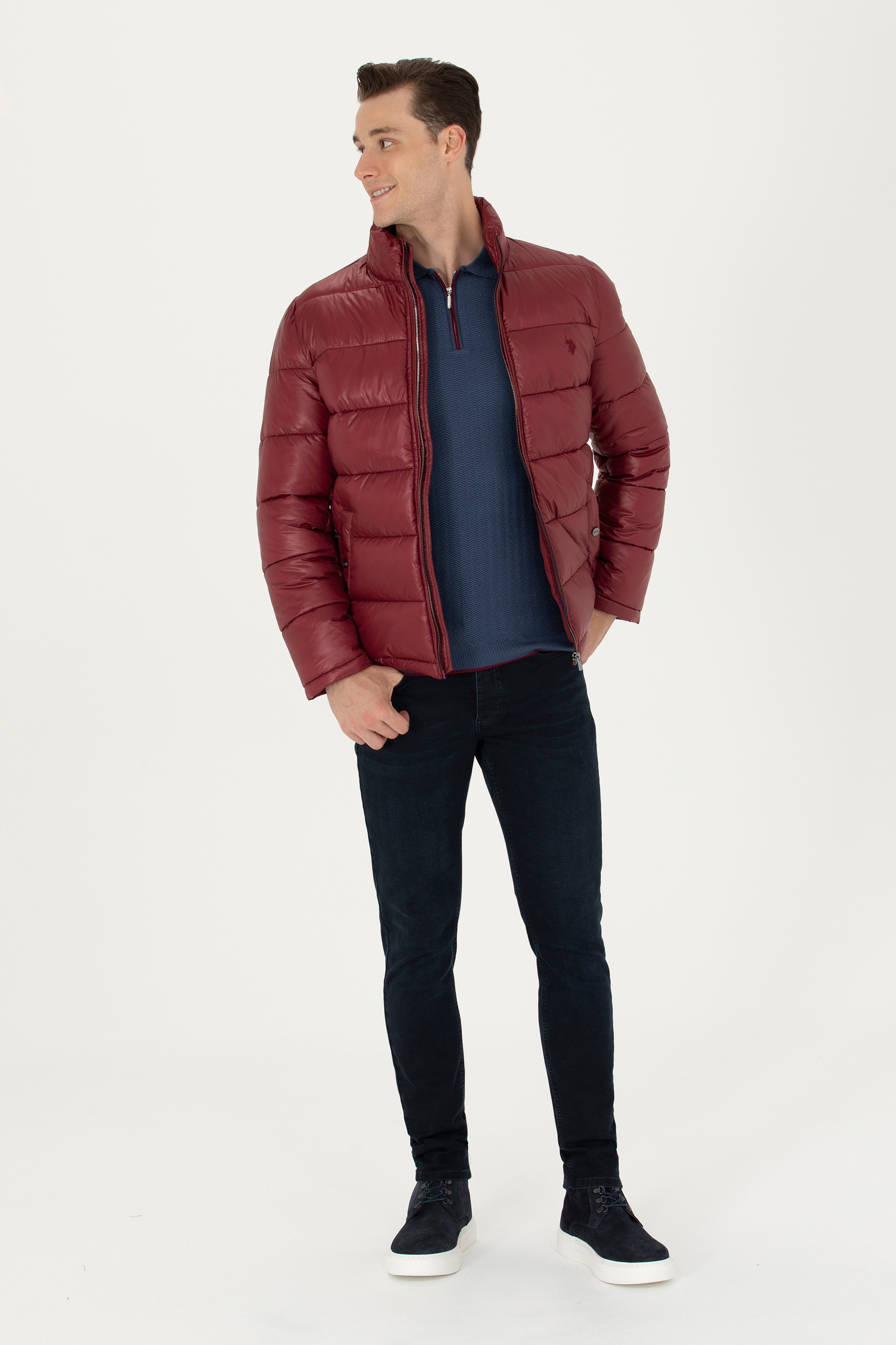 Erkek Bordo Mont - Image 4
